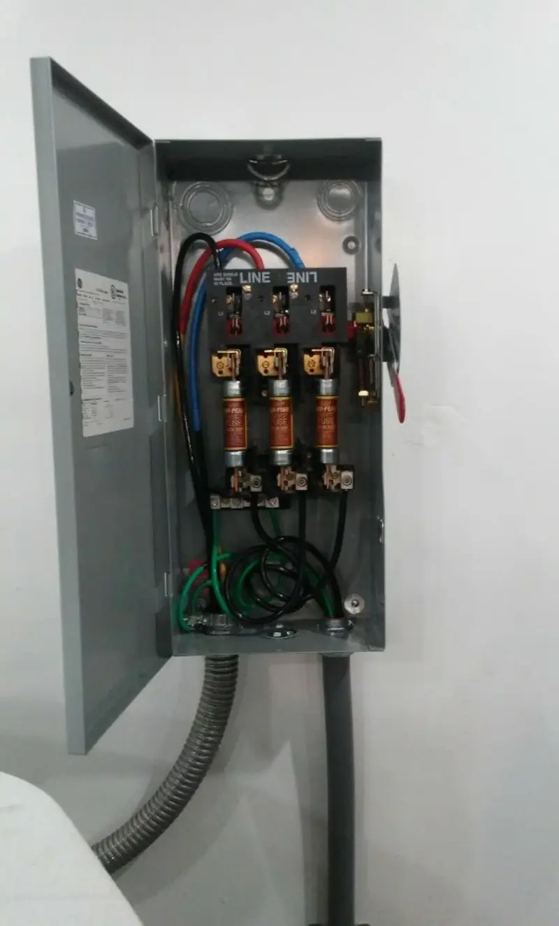 Three-phase disconnect switch installed for Electrical Wiring & Rewiring in Zuni Pueblo