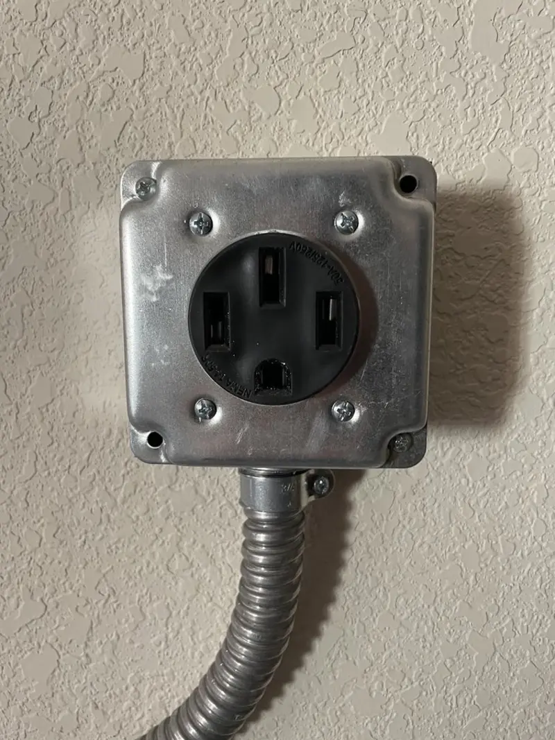 NEMA 14-50 outlet installed for Electrical Panel Upgrade in Zuni Pueblo